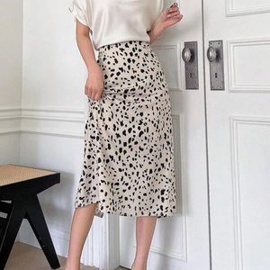 Cheetah Print Midi Skirt